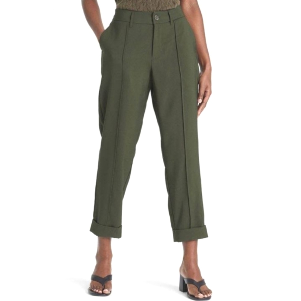 🥰A New Day Slim Pintuck Cuffed Ankle Pants